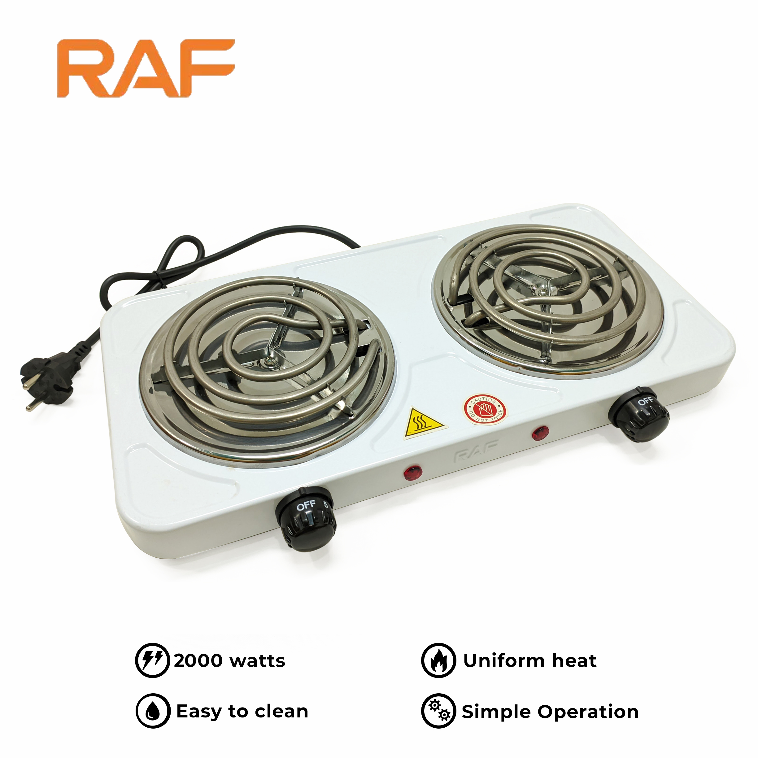 Rs 4400/ RAF Electric Stove ( double ) (CHULA) 2000watts Fyco Mart