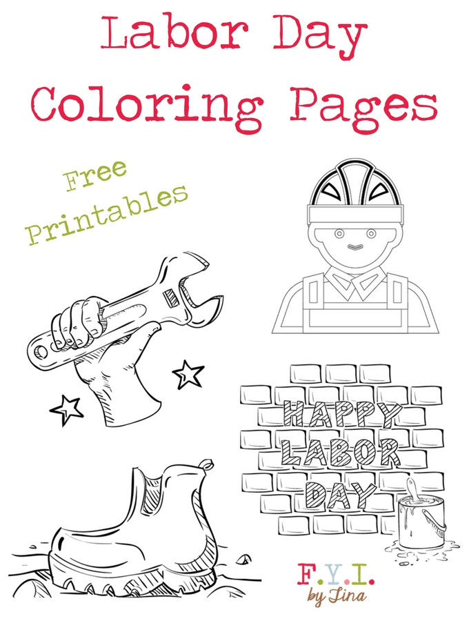 Labor Day Coloring Pages - Free Printable • FYI by Tina