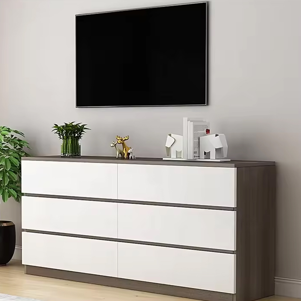 luxury dresser furniture modern wooden high gloss white bedroom 6