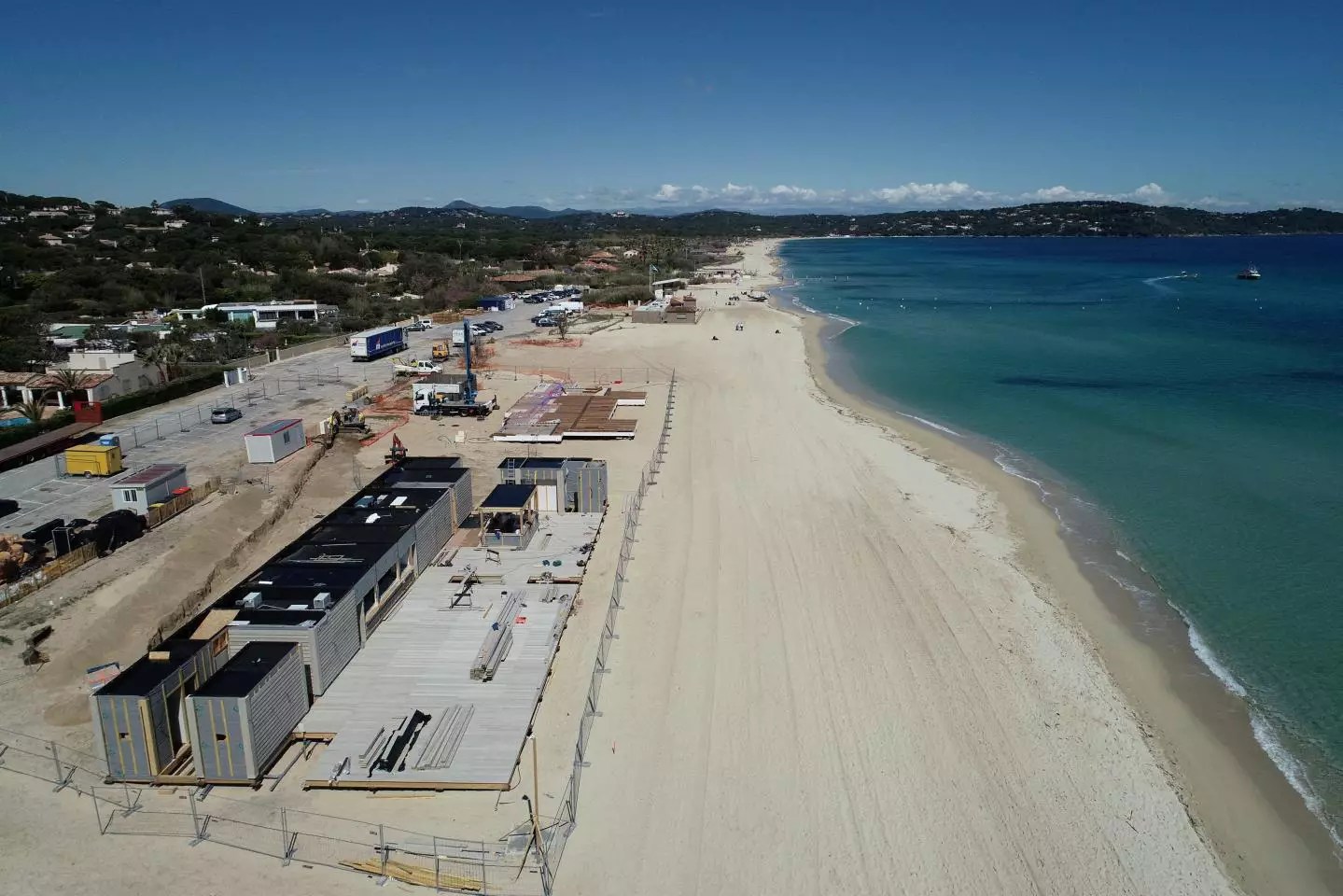 Plage de Pampelonne, le chantier vu du ciel VarMatin