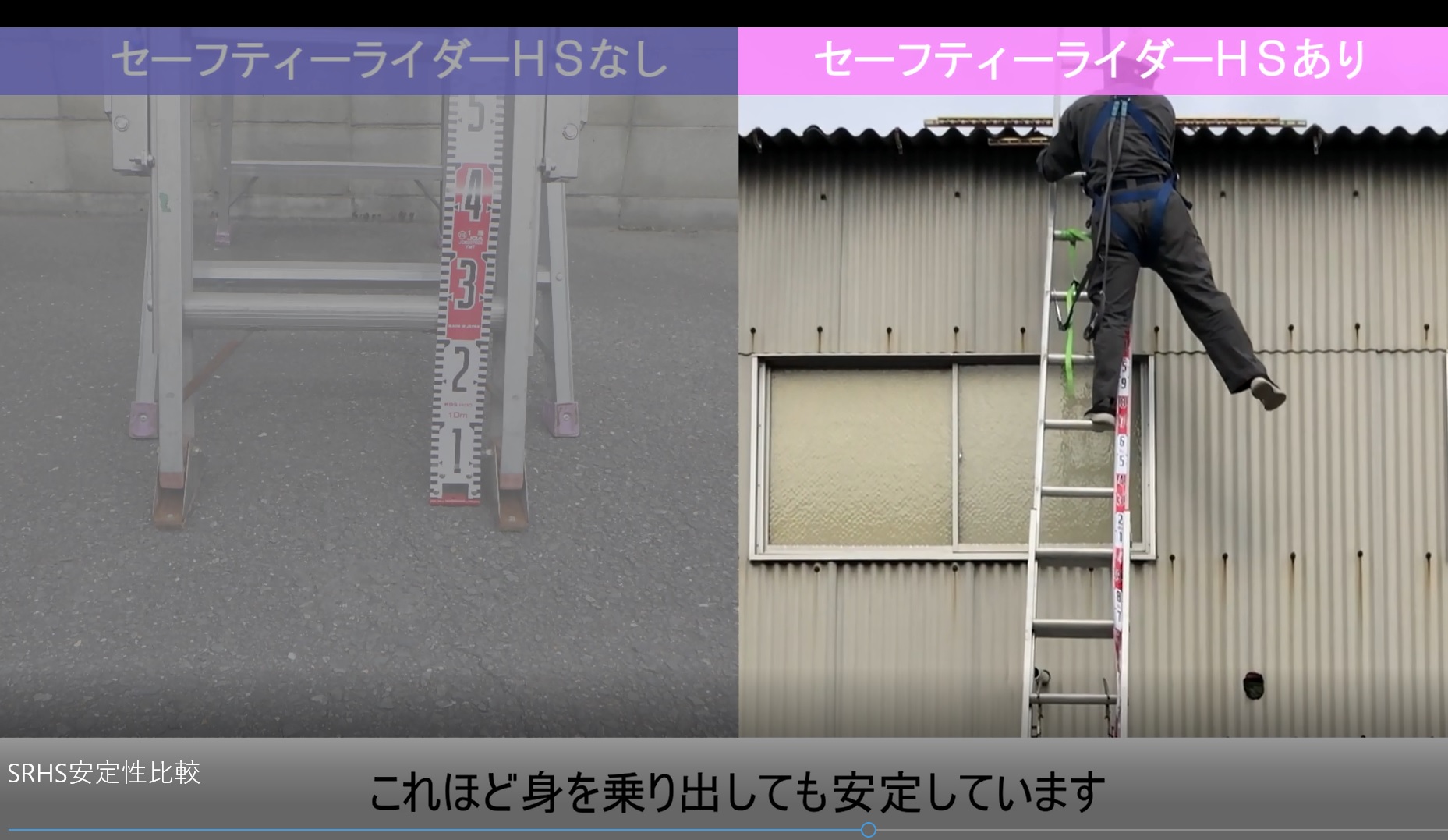 はしご用転倒防止装置 セーフティーライダーHS ｜ 株式会社ジー・システム