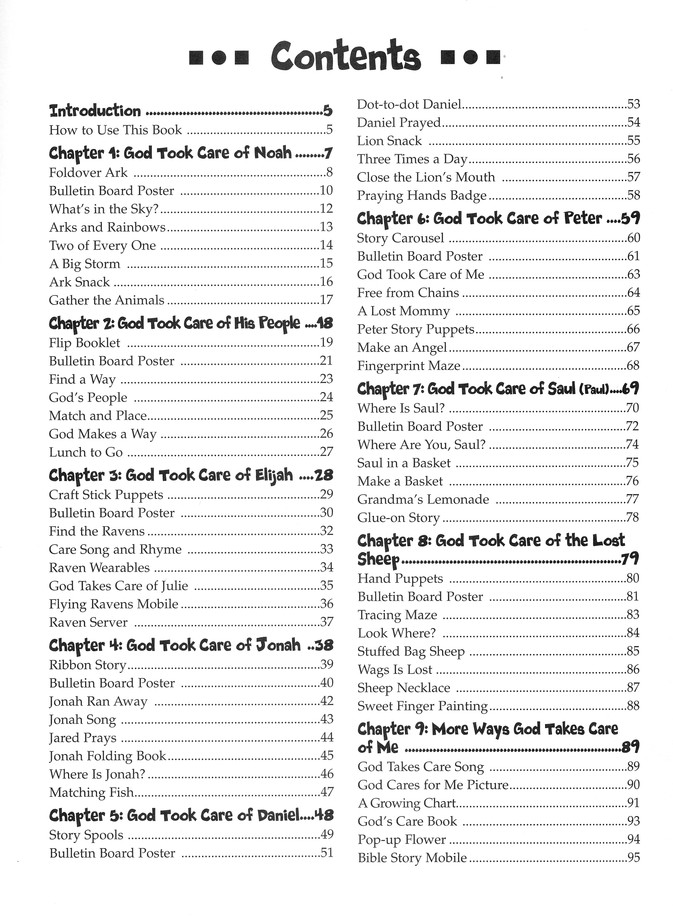 Instant Bible Lessons For Toddlers: God Takes Care Of Me: Mary J. Davis: 9781584110392 - Christianbook.com