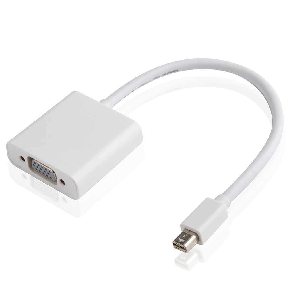 Mini DisplayPort to VGA Adapter TV AV Cable Audio output