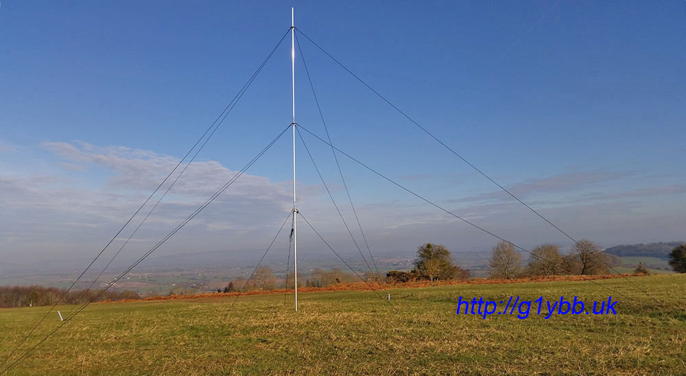 Lightweight portable aluminium antenna mast G1YBB.uk