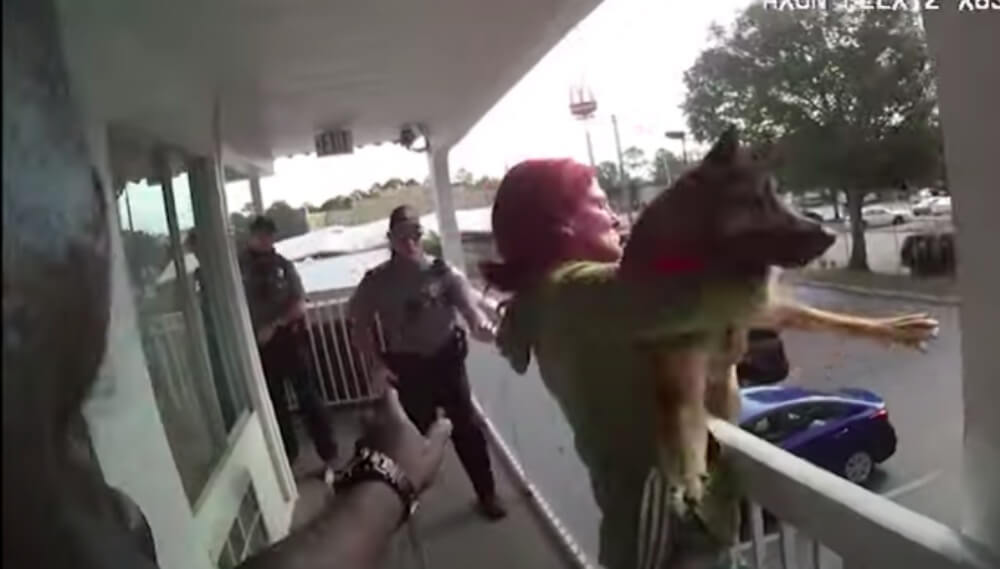 Woman Throws Dog Off Motel Balcony And Is Immediately Arrested For
