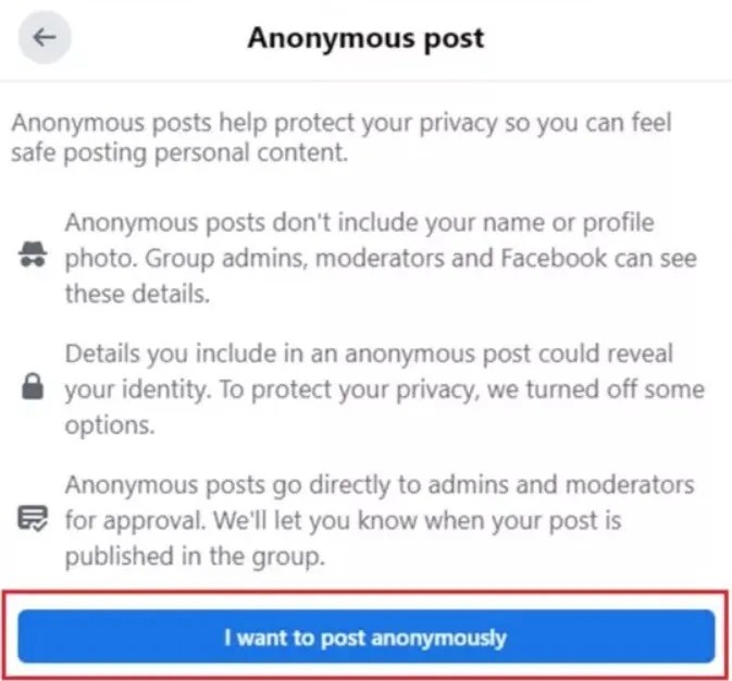 How to post anonymously on Facebook step by step guide islaBit