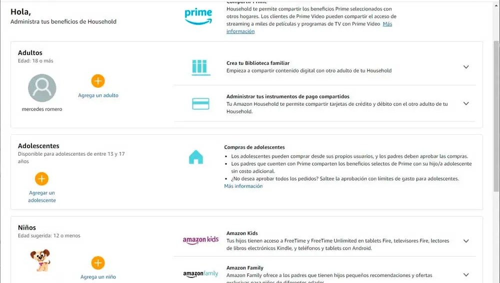 Entendiendo Amazon Household y sus funciones islaBit