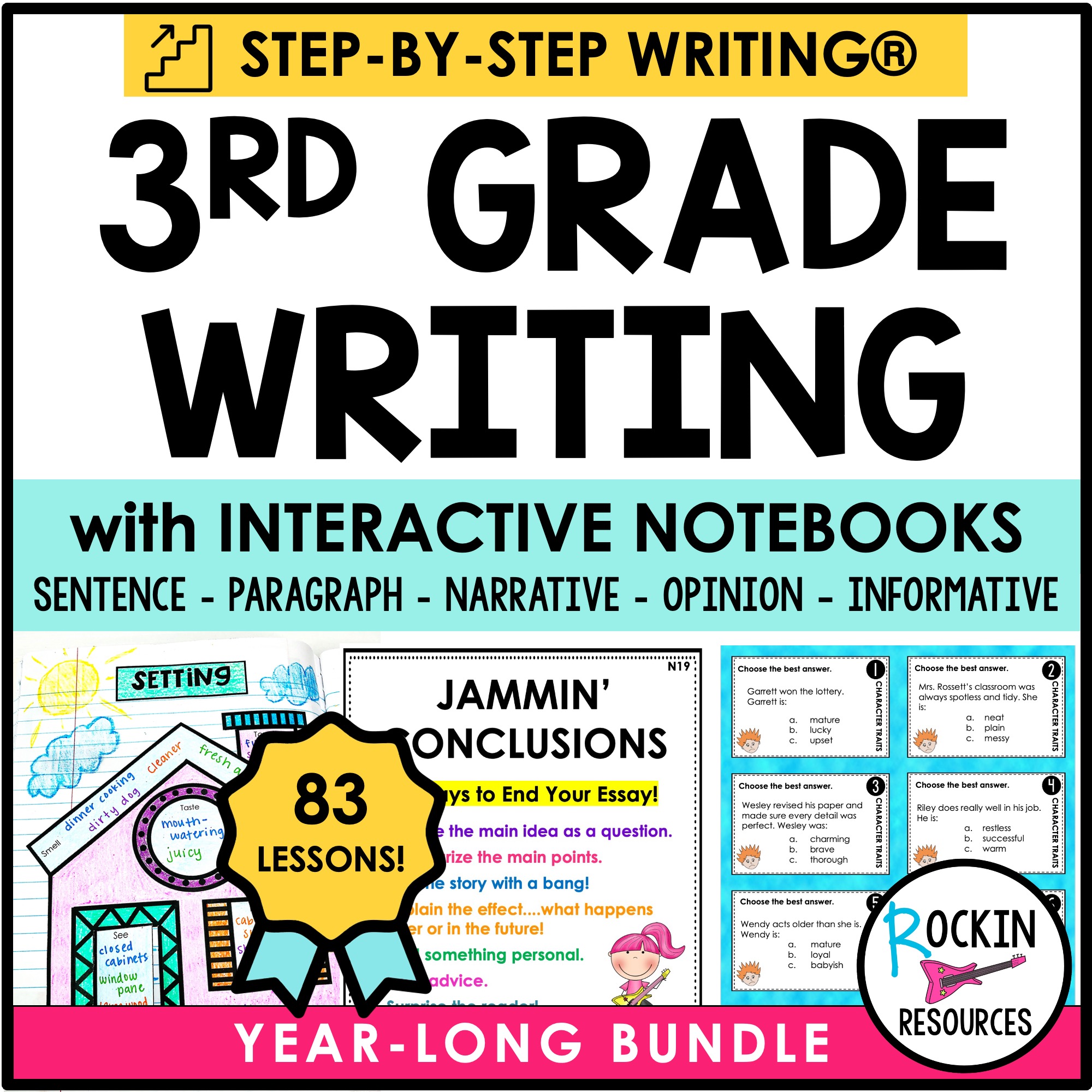 3rd Grade Step-by-Step Writing® Program - Rockin Resources