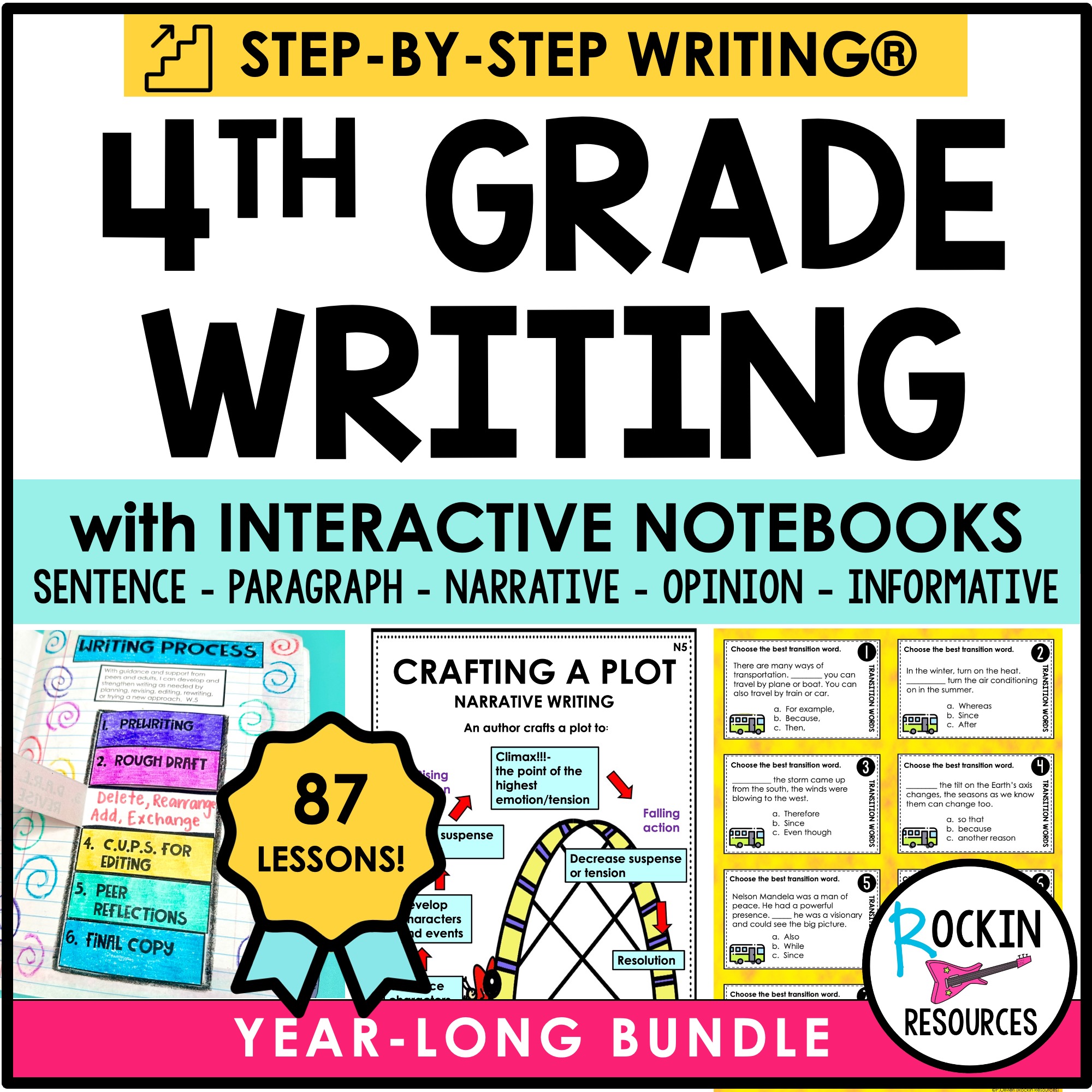 4th Grade Step-by-Step Writing® Program - Rockin Resources