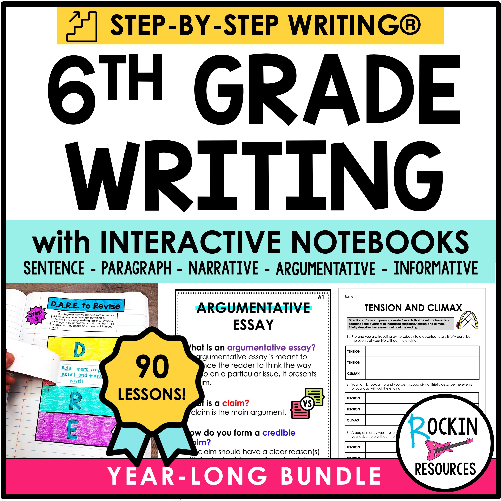 6th Grade Step-by-Step Writing® Program - Rockin Resources