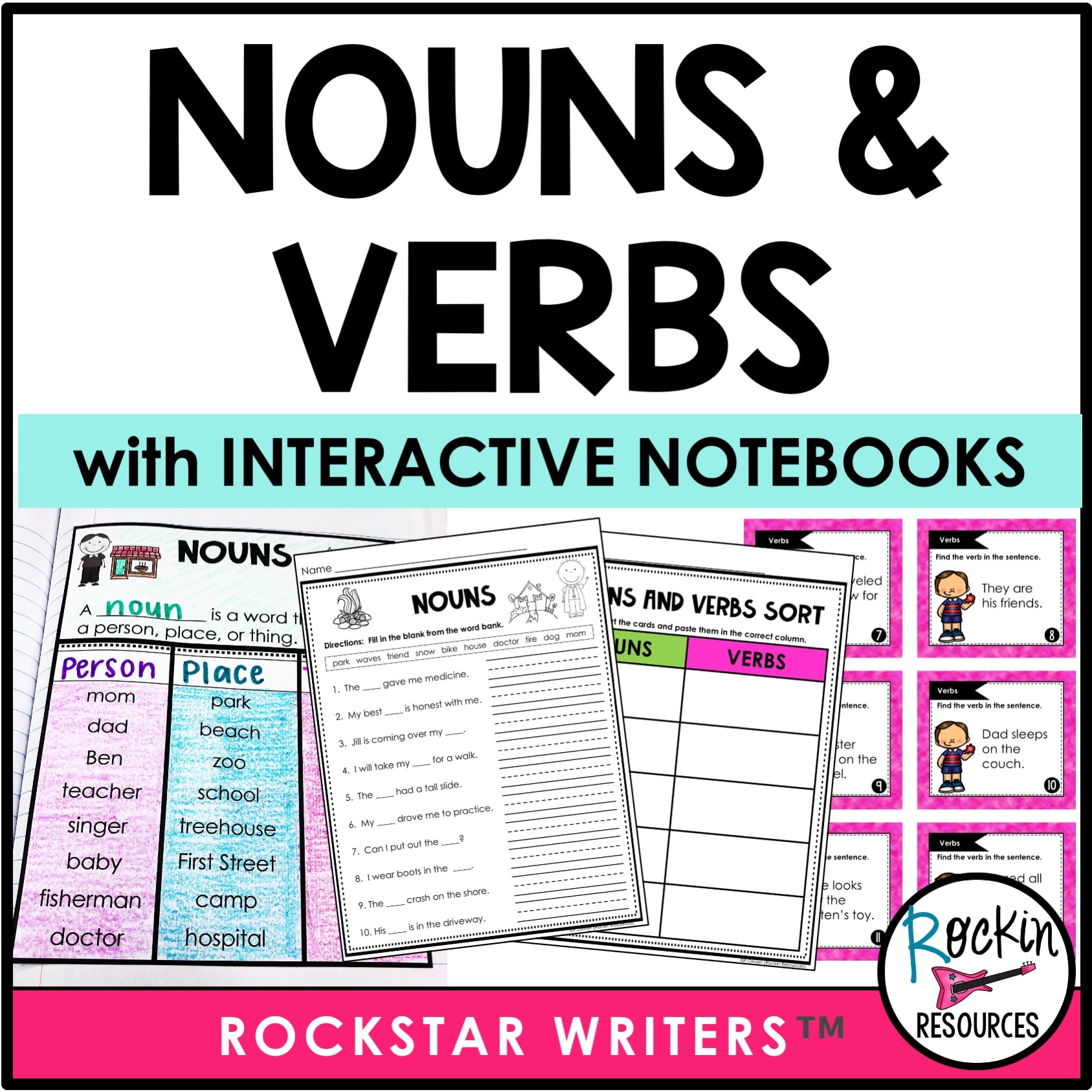 Nouns and Verbs - Rockin Resources