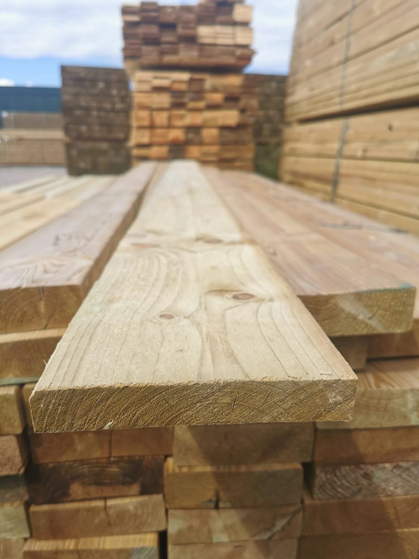 Wood Fence Treated Board 24mm×150mm G&A Timber Merchant