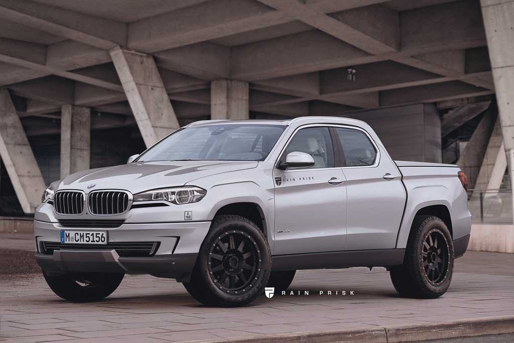Mercedes X Class Rivalling Bmw Pickup Truck Imagined In Sturdy Stance