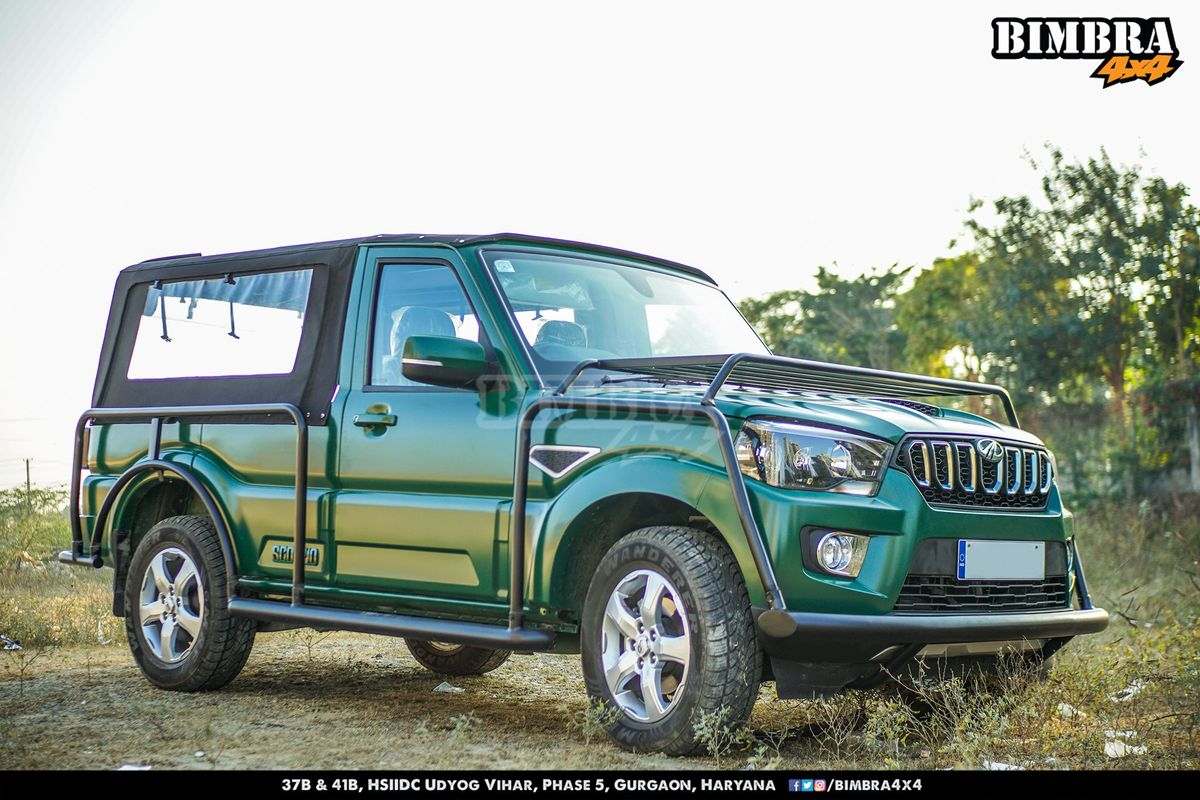 This Modified Mahindra Scorpio Into A Soft Top Pickup Truck Looks Fascinating