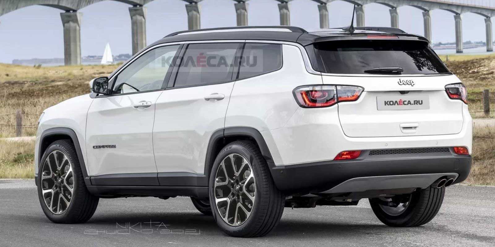 7Seater Jeep Compass Rendered In Production Guise Ahead Of Launch