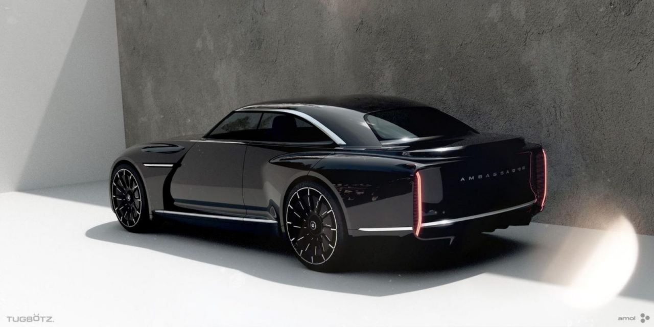 HM Ambassador Rendered As Futuristic Sedan Paying Tribute To The Past