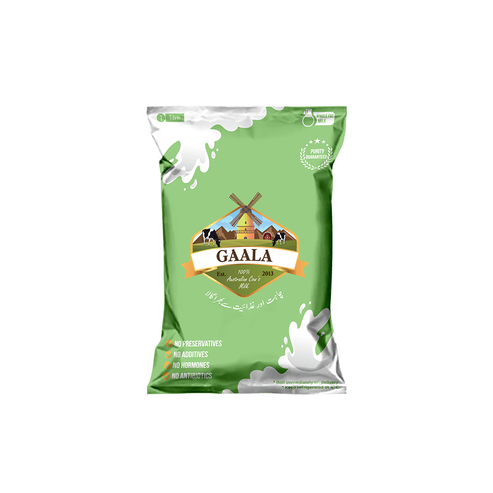 Raw Milk in pouch (Delivered) Gaala foods