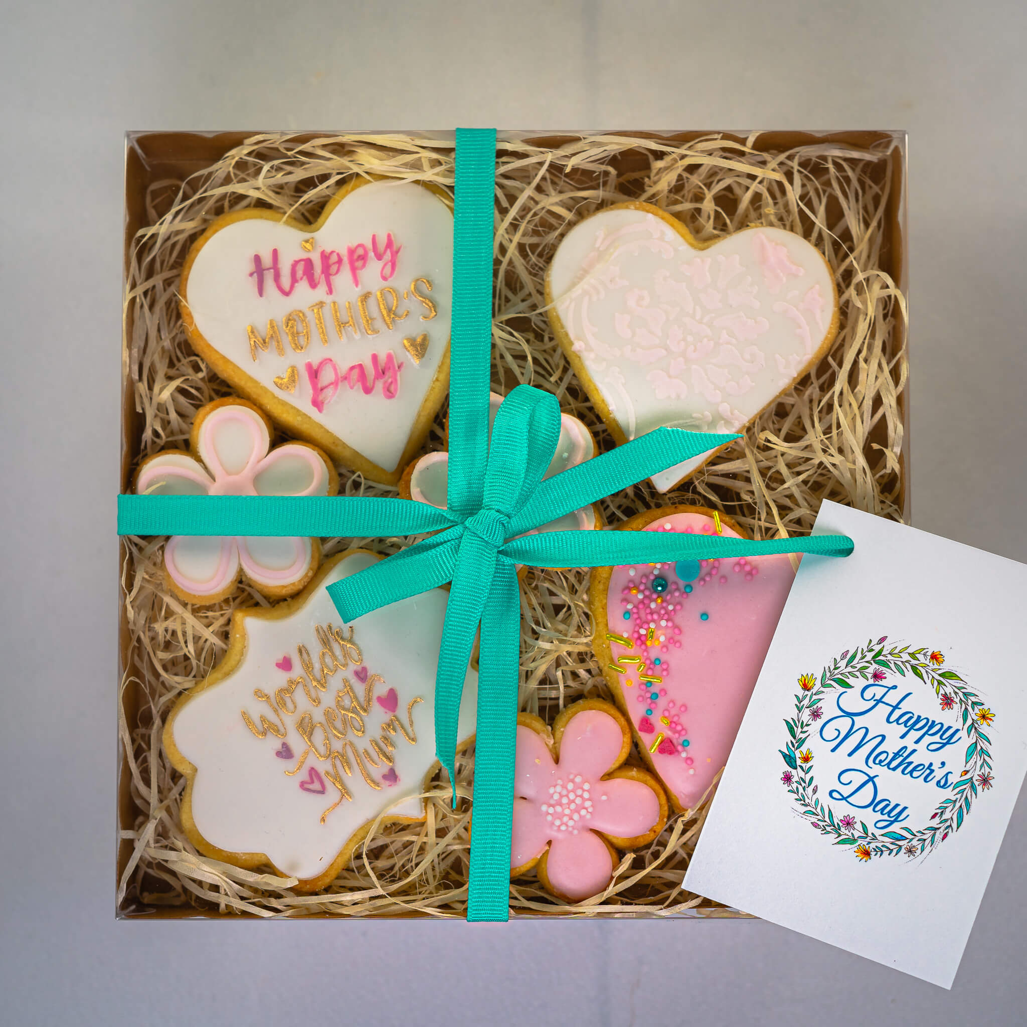 Decorated Shortbread Cookies (7 in a Box) (postable) Gabi Bakes Cakes