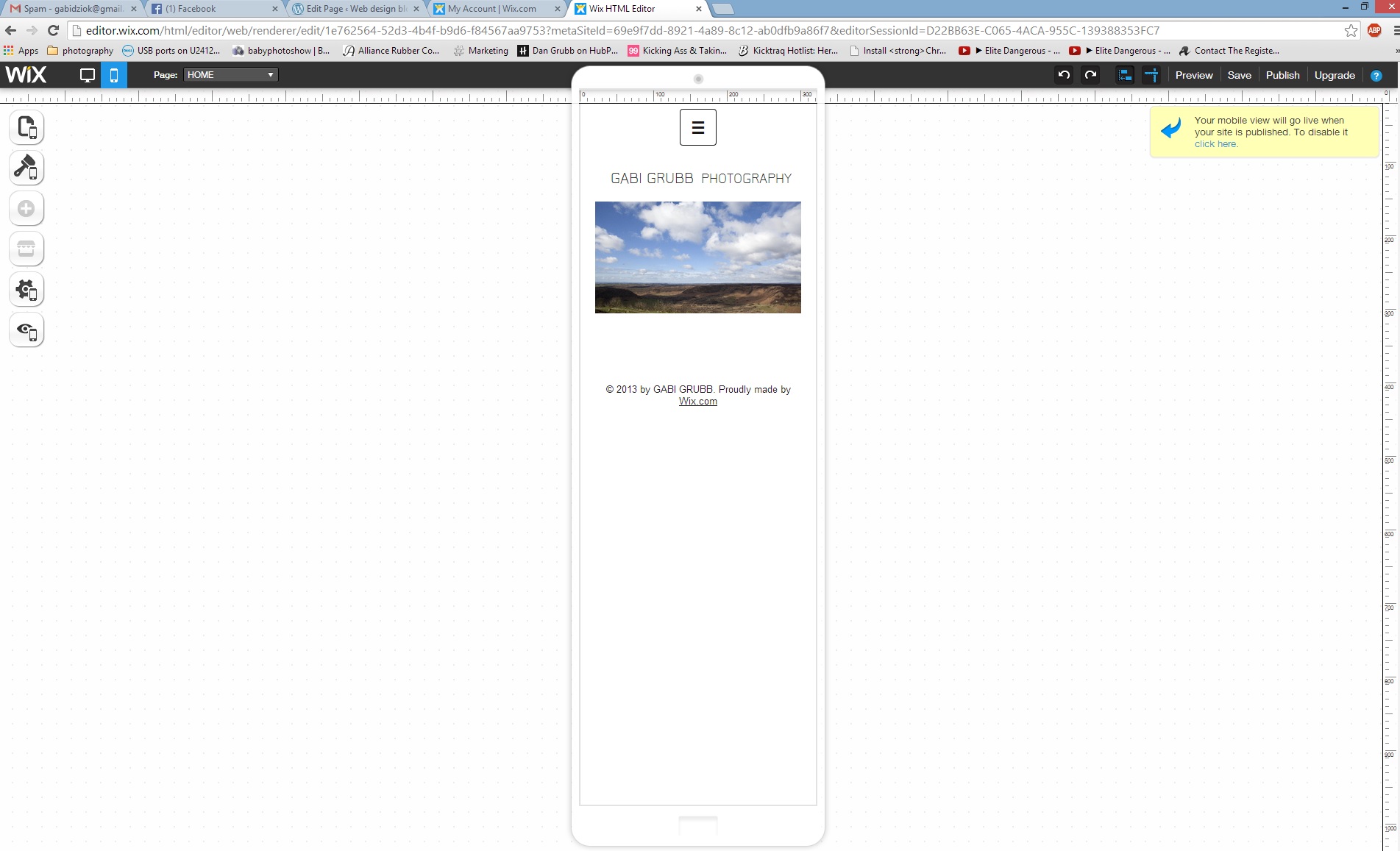 Wix test and final website Web design blog