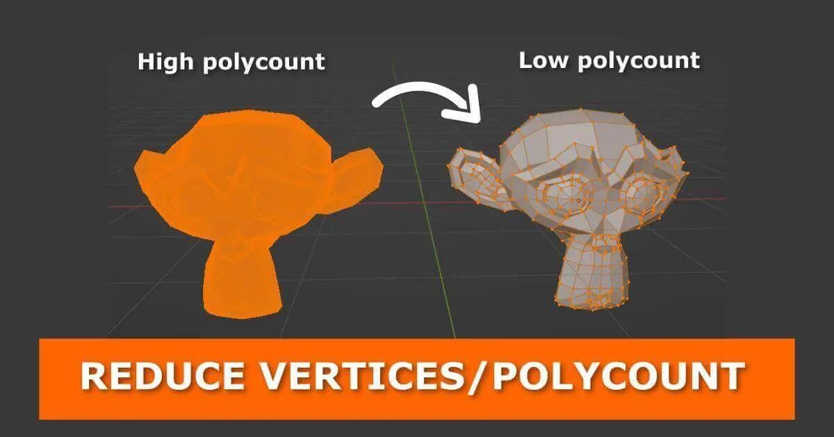 How to Simplify a Mesh in Blender by Reducing Geometry, Polygon, and Vertex Count Gachoki Studios