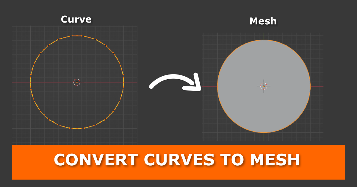 How to Convert Curves into Meshes in Blender Gachoki Studios