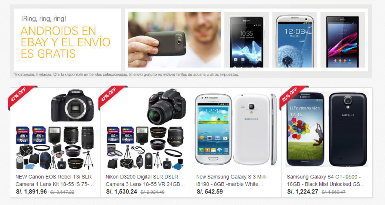 Ebay lanza webs en español y portugués para Latinoamérica Gadgerss