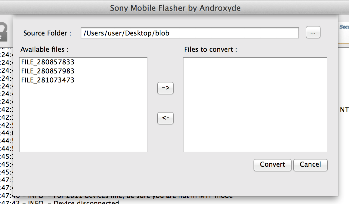 Sony Bridge for MacとFlashtoolでXperiaのファームウェアのftfファイルを作成する