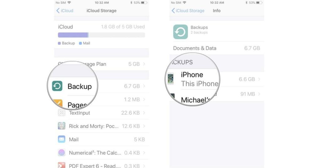 How to delete old iCloud backups Clear some iCloud space