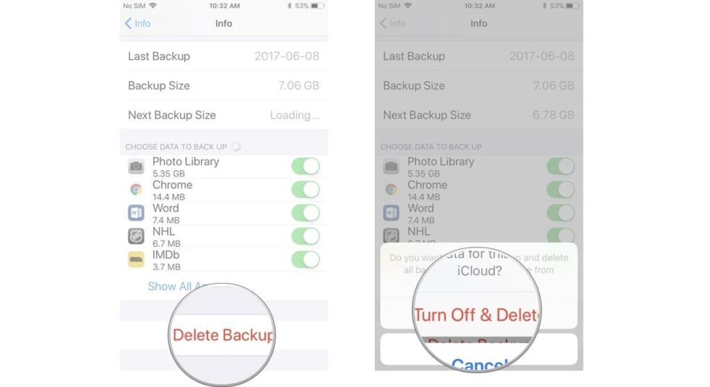 How to delete old iCloud backups Clear some iCloud space