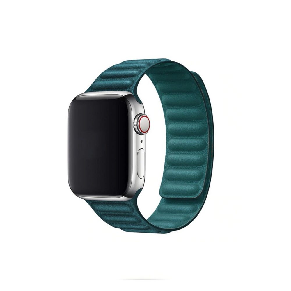 COTEetCI Apple Watch Leather Link Loop [3845] Pine Green