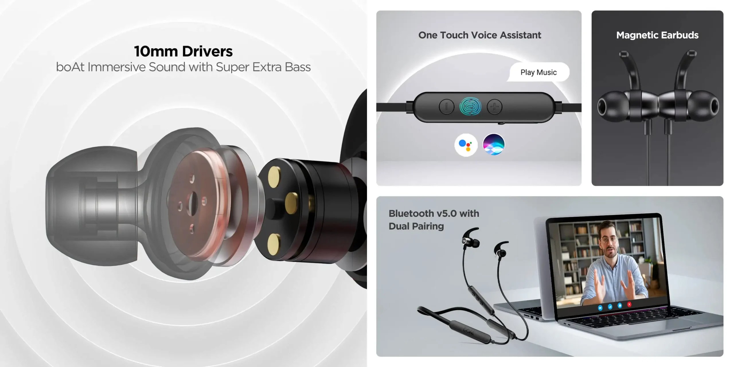 BoAt Rockerz 255 Pro Plus Wireless Neckband Earphones Best