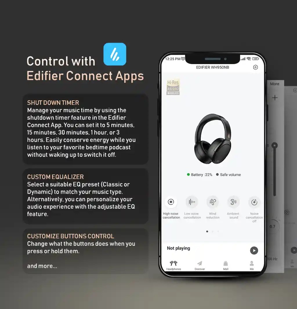 Edifier WH950NB Wireless Noise Cancellation - Best Price