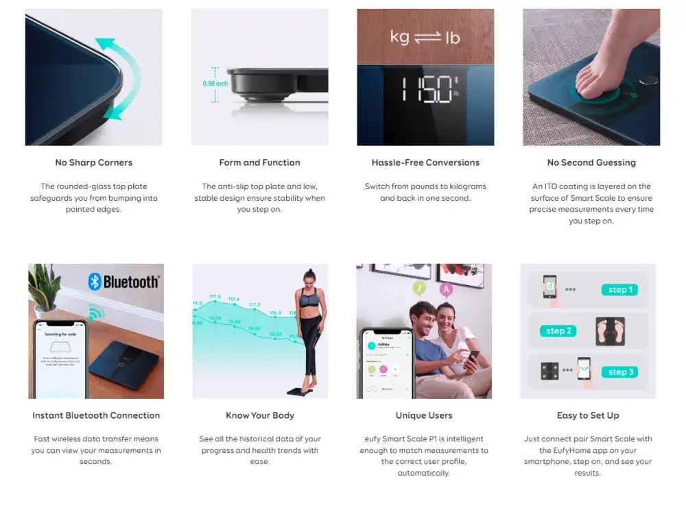 Eufy Smart Scale P1 Body Fat Scale By Anker Best Price