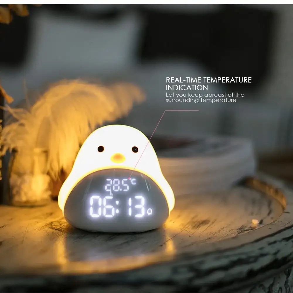 Creative Night Light Bird Pattern Mini Led Touch Alarm Clock Best