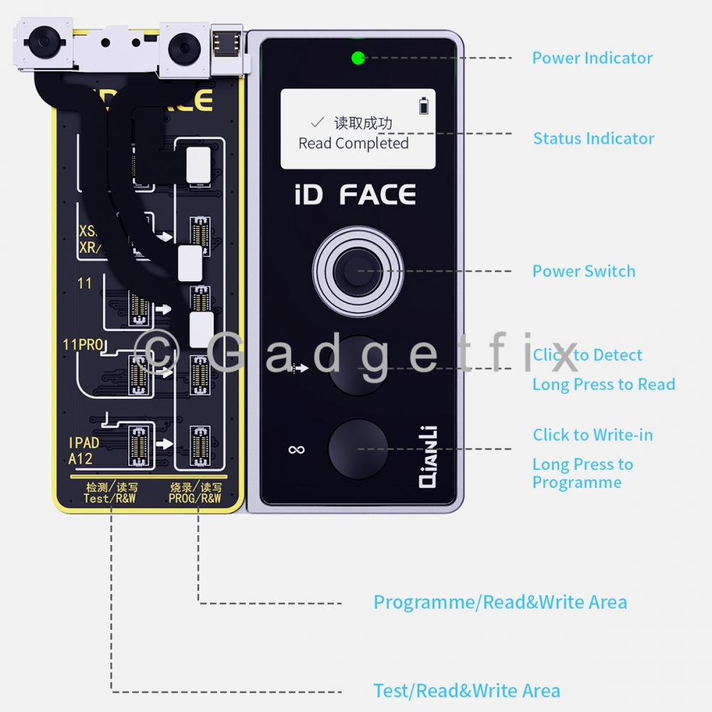 QIANLI ID Face DotMatrix Projector Repair Tool Detection Tester For