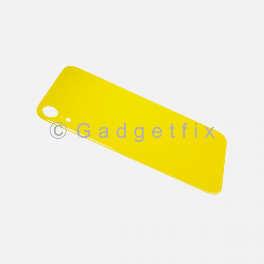 Yellow Rear Back Cover Battery Door Glass For Iphone XR (Large Camera
