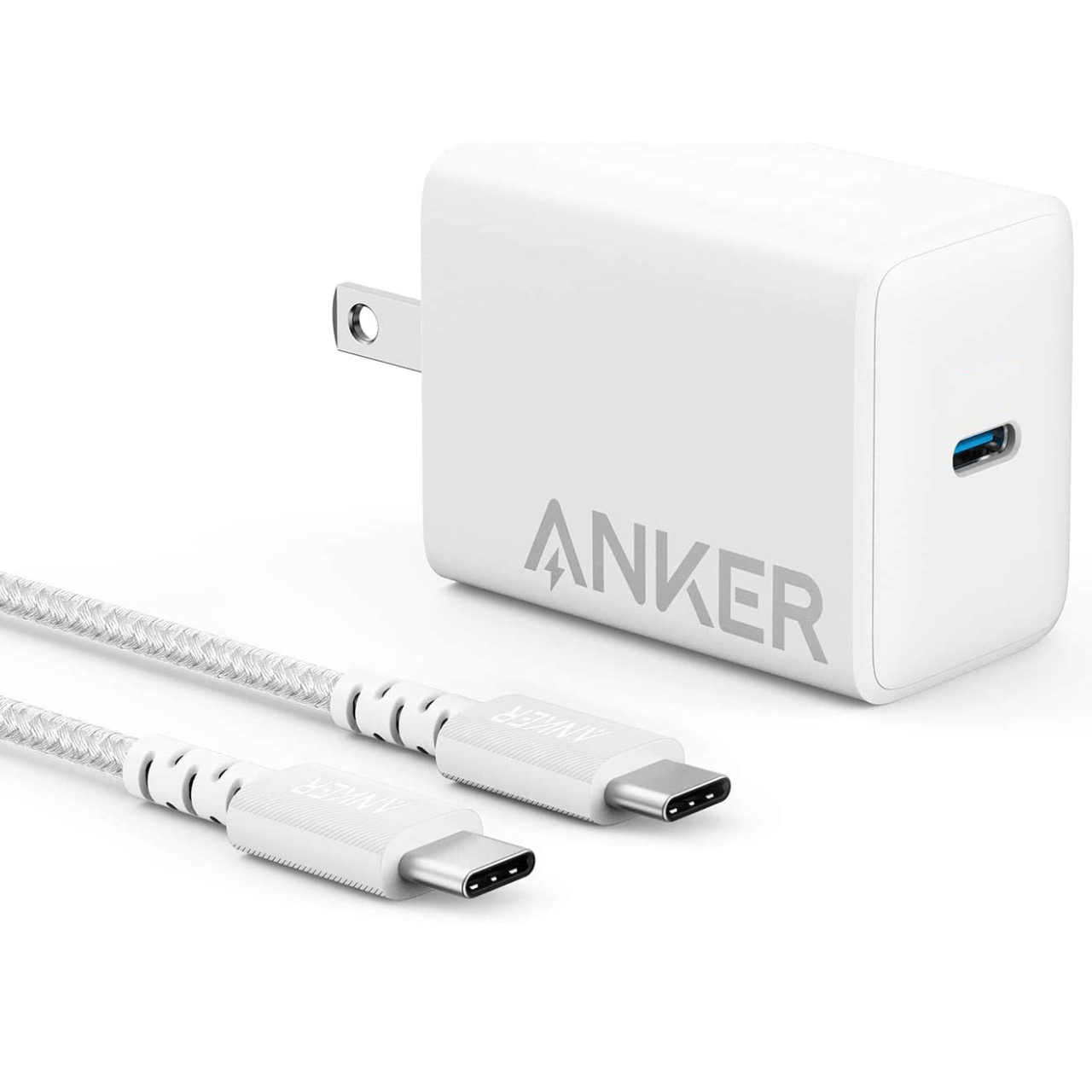 Anker 65W PD Charger Adapter with 6 ft USBC to USBC Cable