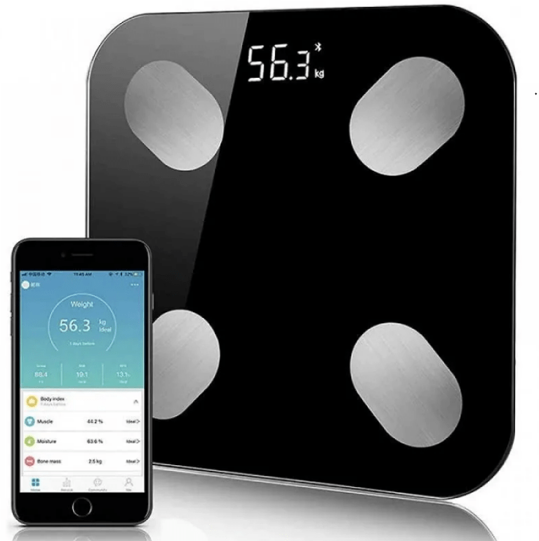 Andowl QD001 Rechargeable Smart Body Fat Scale,Data Synchronization