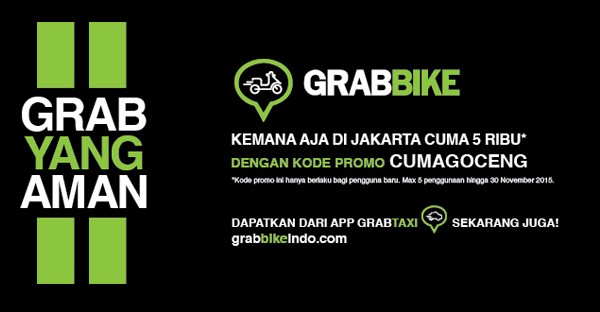 Naik GrabBike di Jakarta Cuma Bayar 5 Ribu Rupiah Gadgetren
