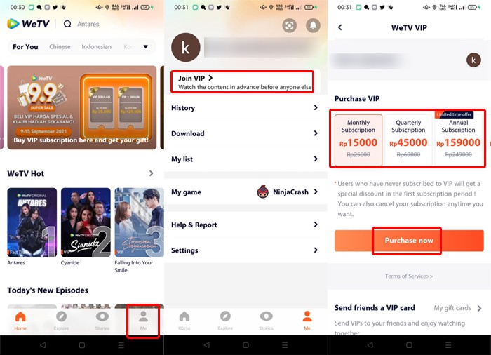 Cara Berlangganan Vip Wetv Dengan Pulsa Kumpulan Cara