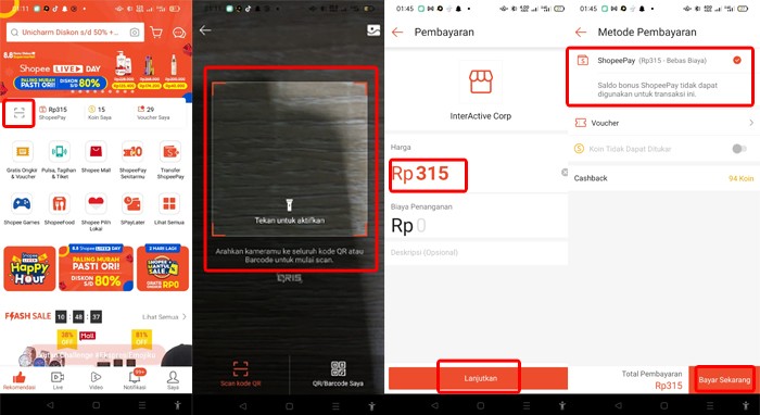Cara Scan QRIS Untuk Pembayaran di Aplikasi GoJek, DANA, OVO, dan