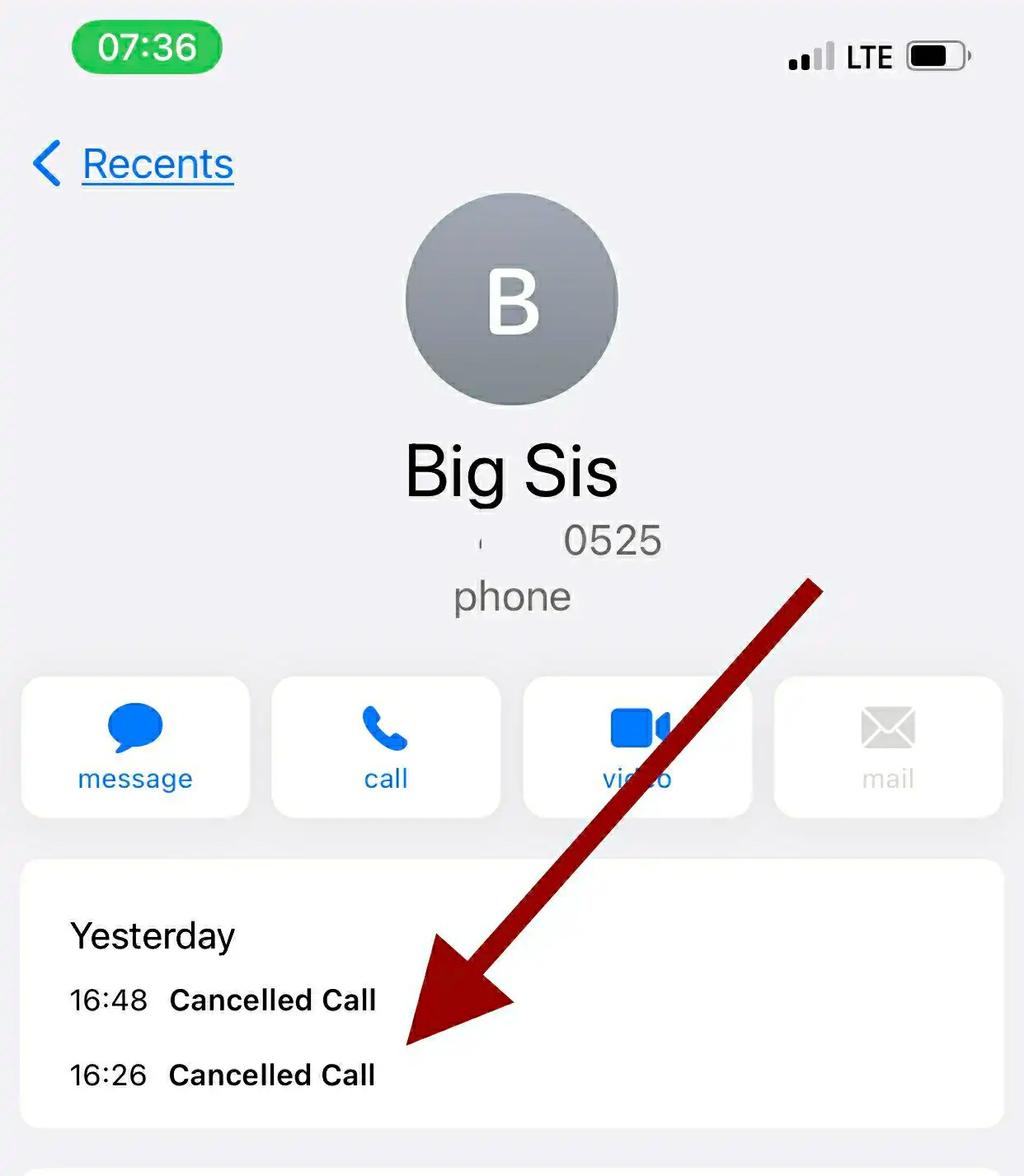 What does cancelled call mean? (On iPhone) Gadgetroyale