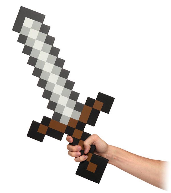 8Bit Foam Sword from Minecraft Gadgetsin