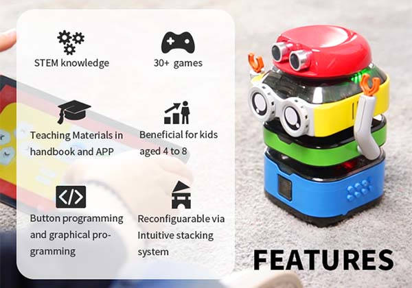 TacoBot Stackable Coding Robot for Kids | Gadgetsin