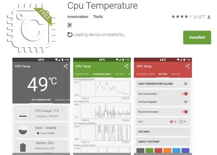 How to Monitor CPU Temperature of an Android Device?