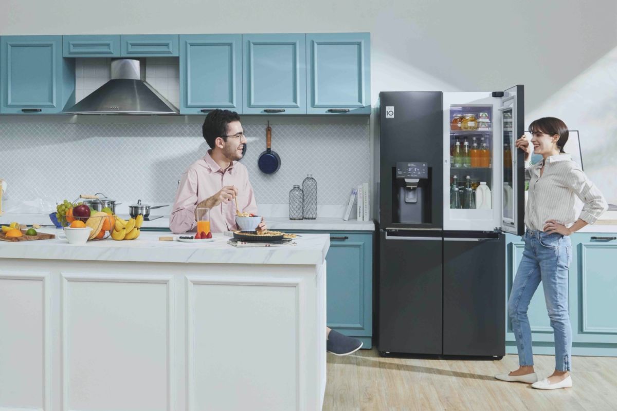 LG Instaview refrigerator now with UVnano technology