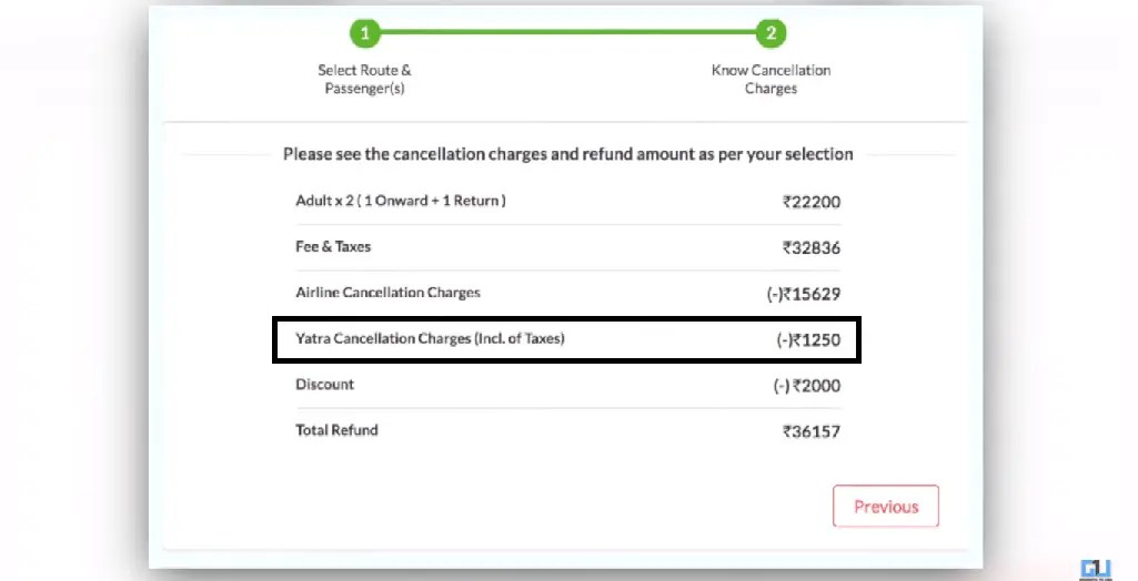 How misleads consumers about cancellation charges on flight