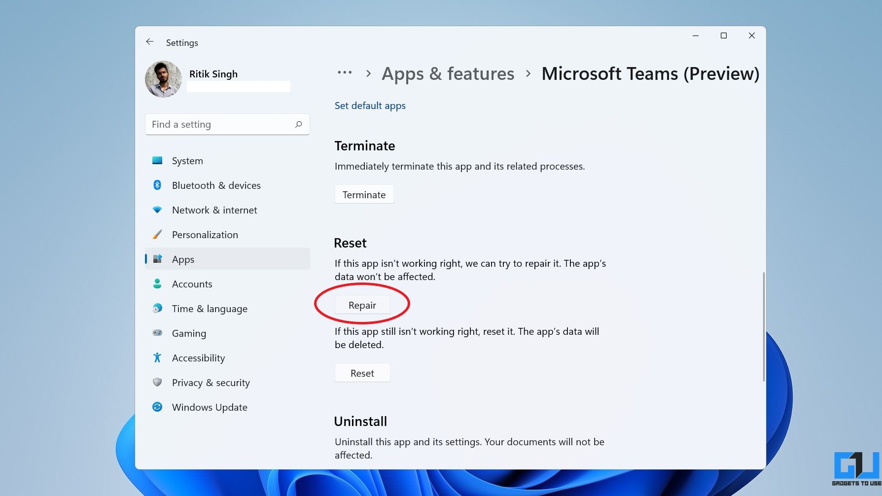 6 Ways to Fix Microsoft Teams Blank White Screen on Windows Gadgets