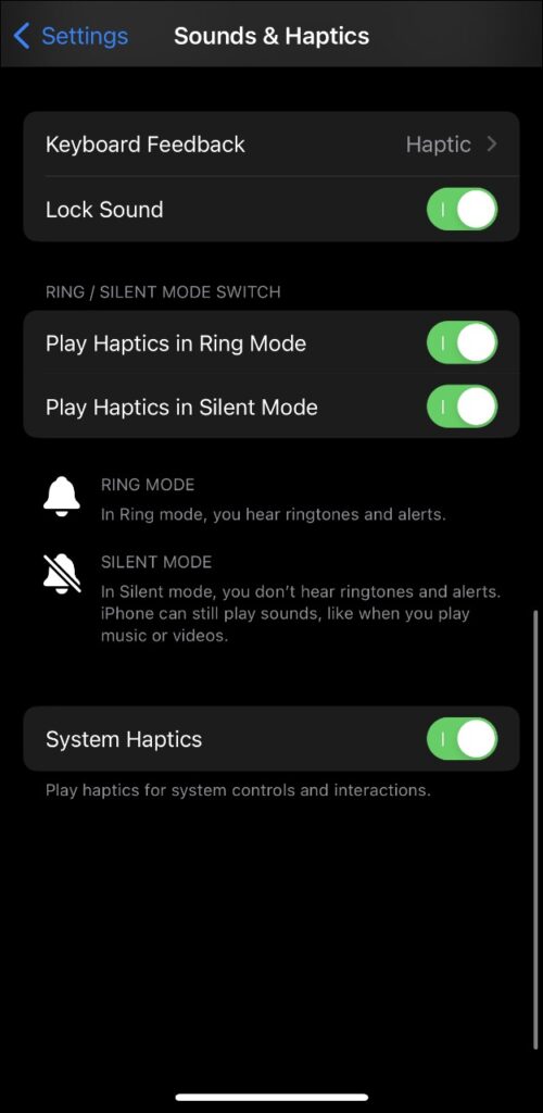 2 Ways to Enable Haptic Vibration for iPhone Keyboard (iOS 16