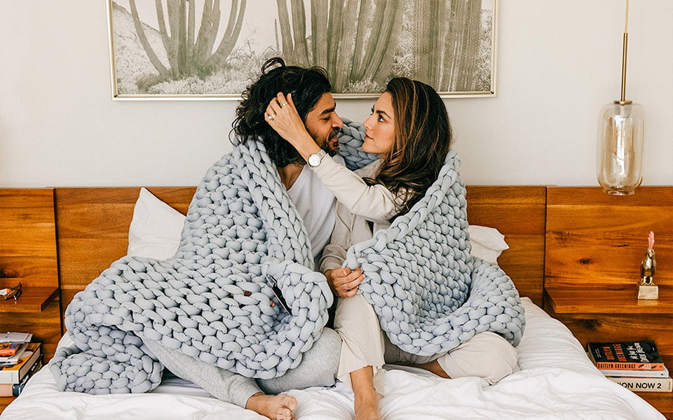 Just Like A Warm Hug the Nuzzie Weighted Blanket Gadget User